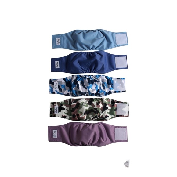 Reusable Dog Belly Bands for Male Dogs Diapers,4 Pack Premium Washable ,XXL - Picture 4 of 6